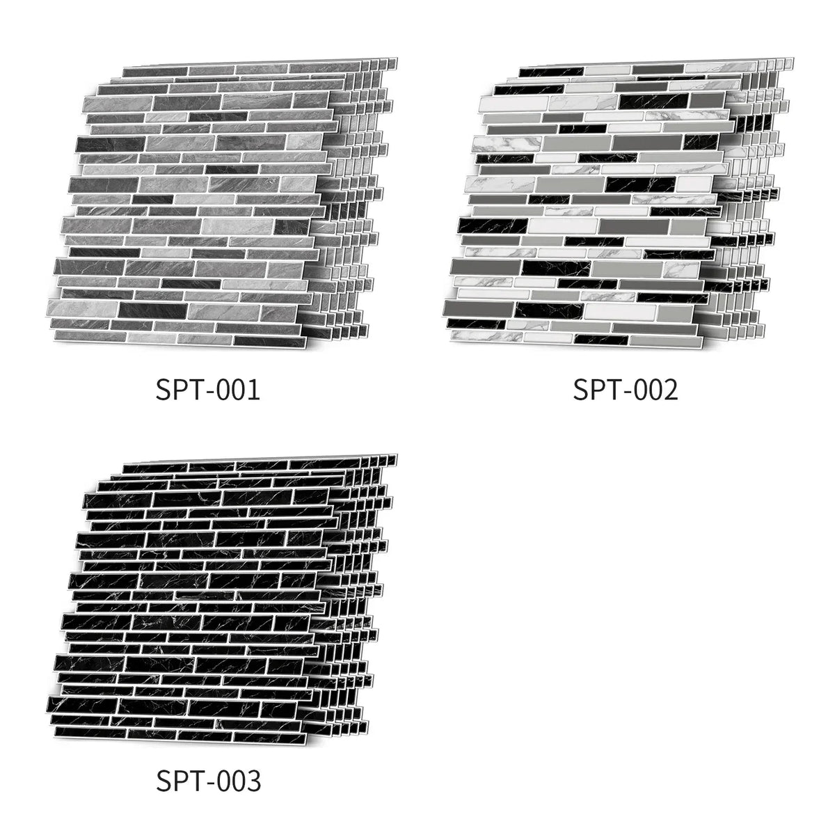 Wall Sticker Black & White Marble Self Adhesive Waterproof