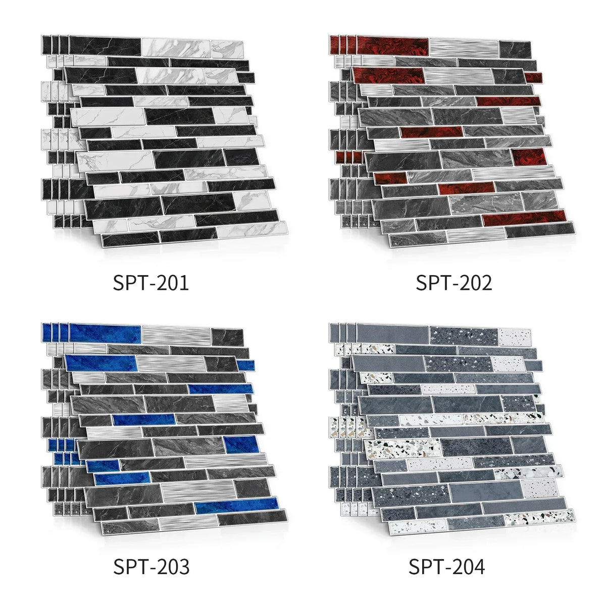 Wall Sticker Black & White Marble Self Adhesive Waterproof