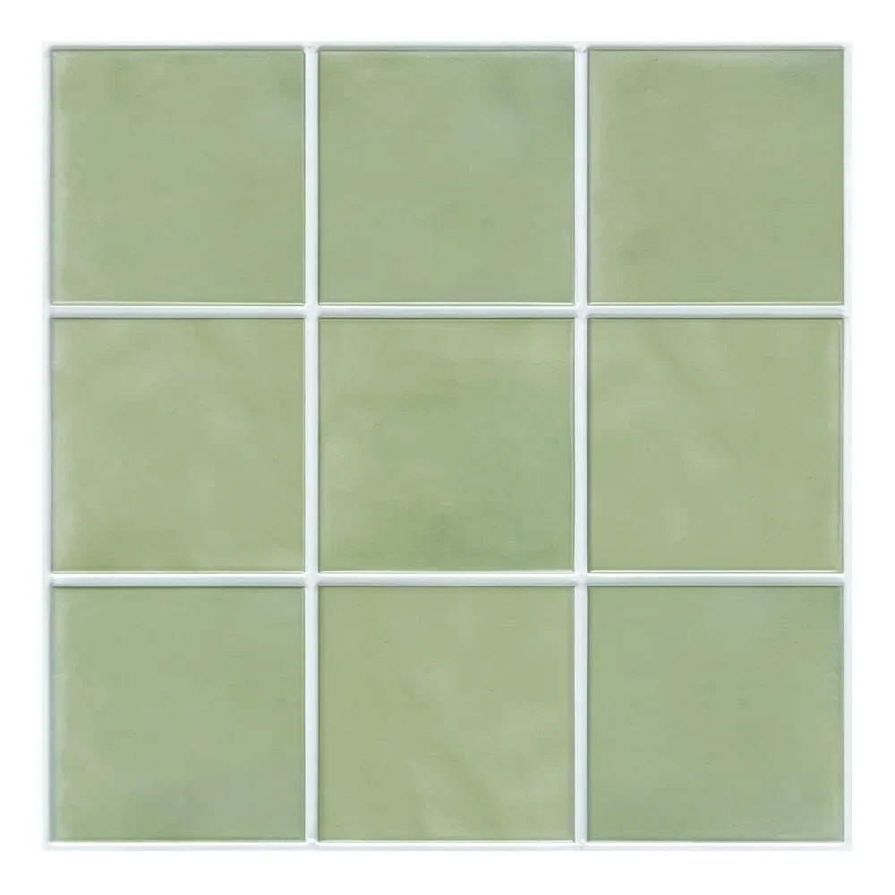 Wall Tile Panels Peel-And-Stick 3D Embossed Set of 10