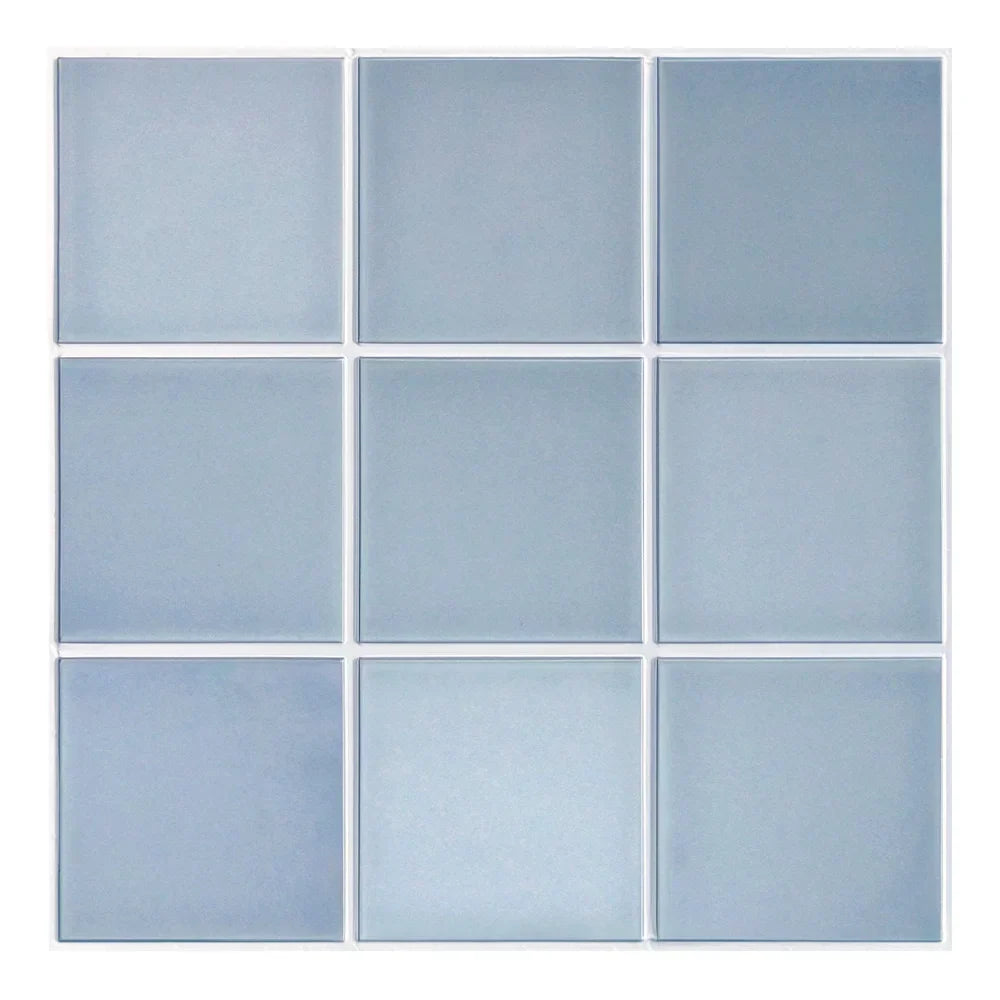 Wall Tile Panels Peel-And-Stick 3D Embossed Set of 10