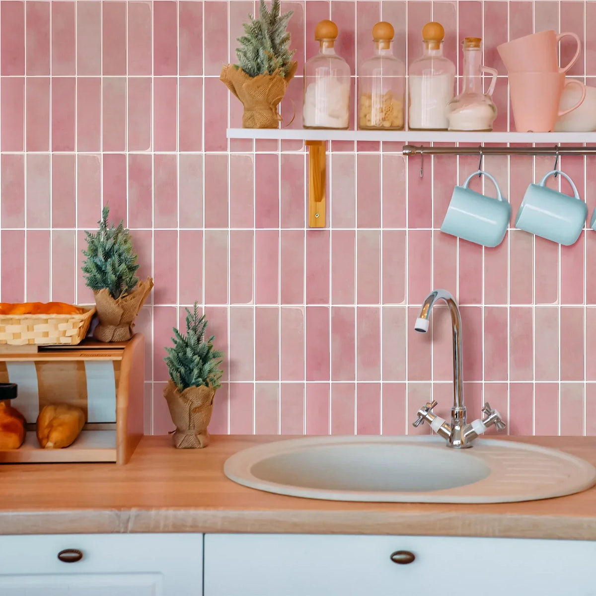 Wall Tile Peel-And-Stick 3D Waterproof