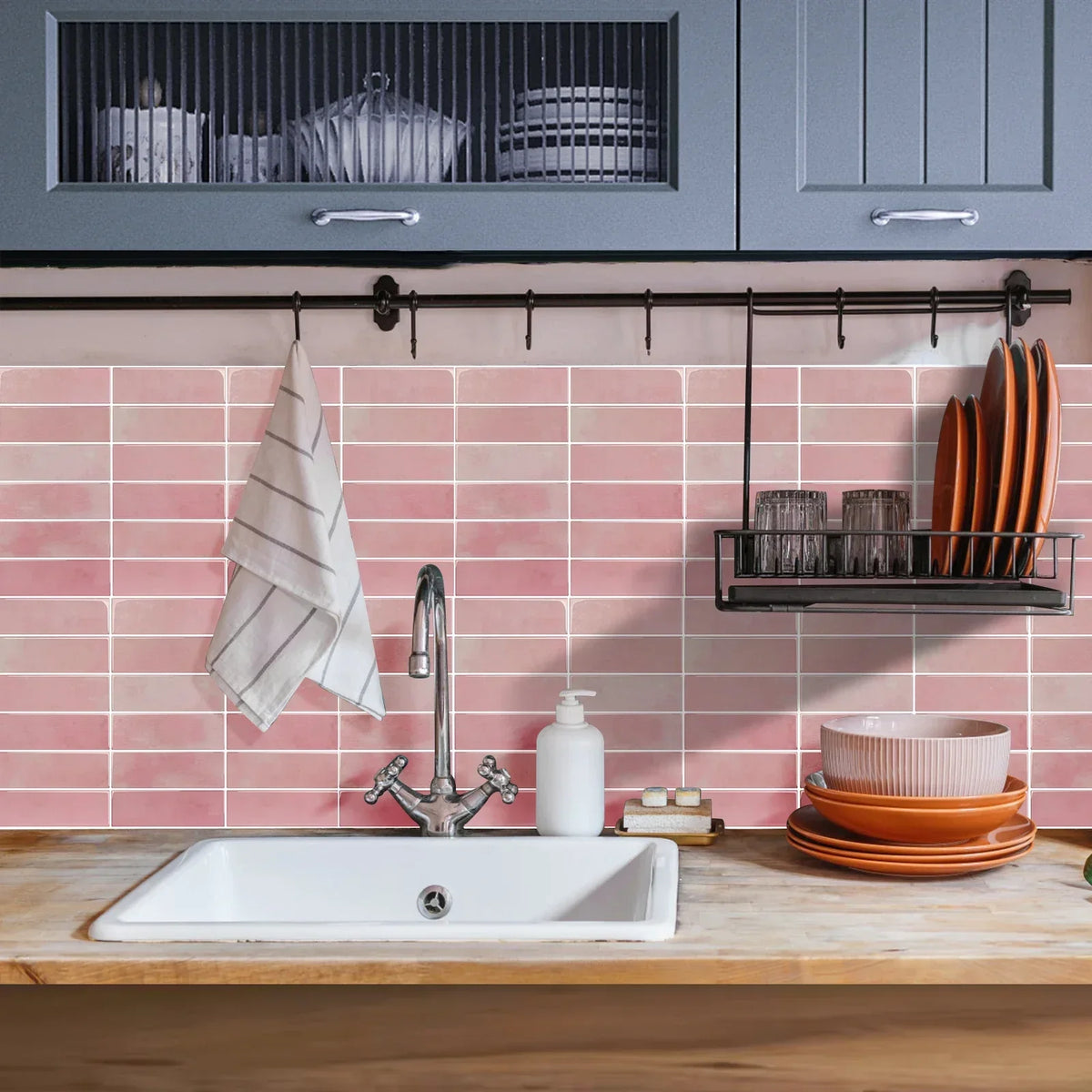 Wall Tile Peel-And-Stick 3D Waterproof