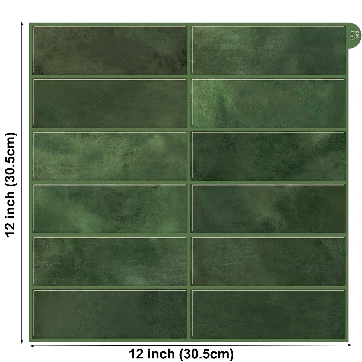 Wall Tile Peel-And-Stick 3D Waterproof