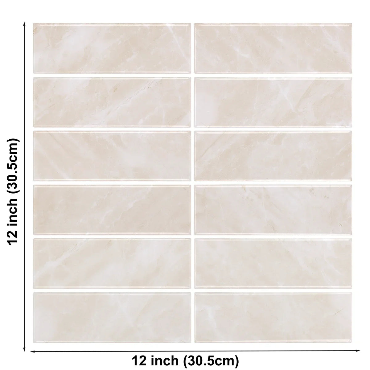 Wall Tile Peel-And-Stick 3D Waterproof