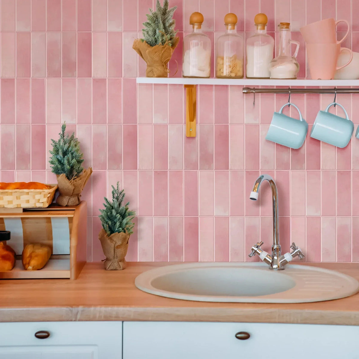 Wall Tile Peel-And-Stick 3D Waterproof