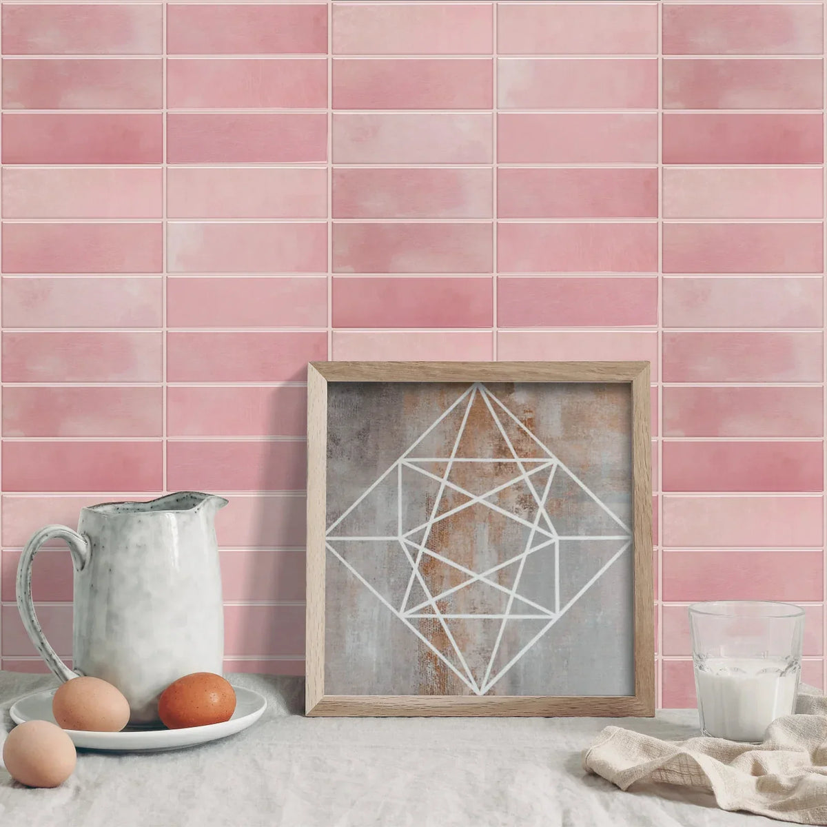 Wall Tile Peel-And-Stick 3D Waterproof