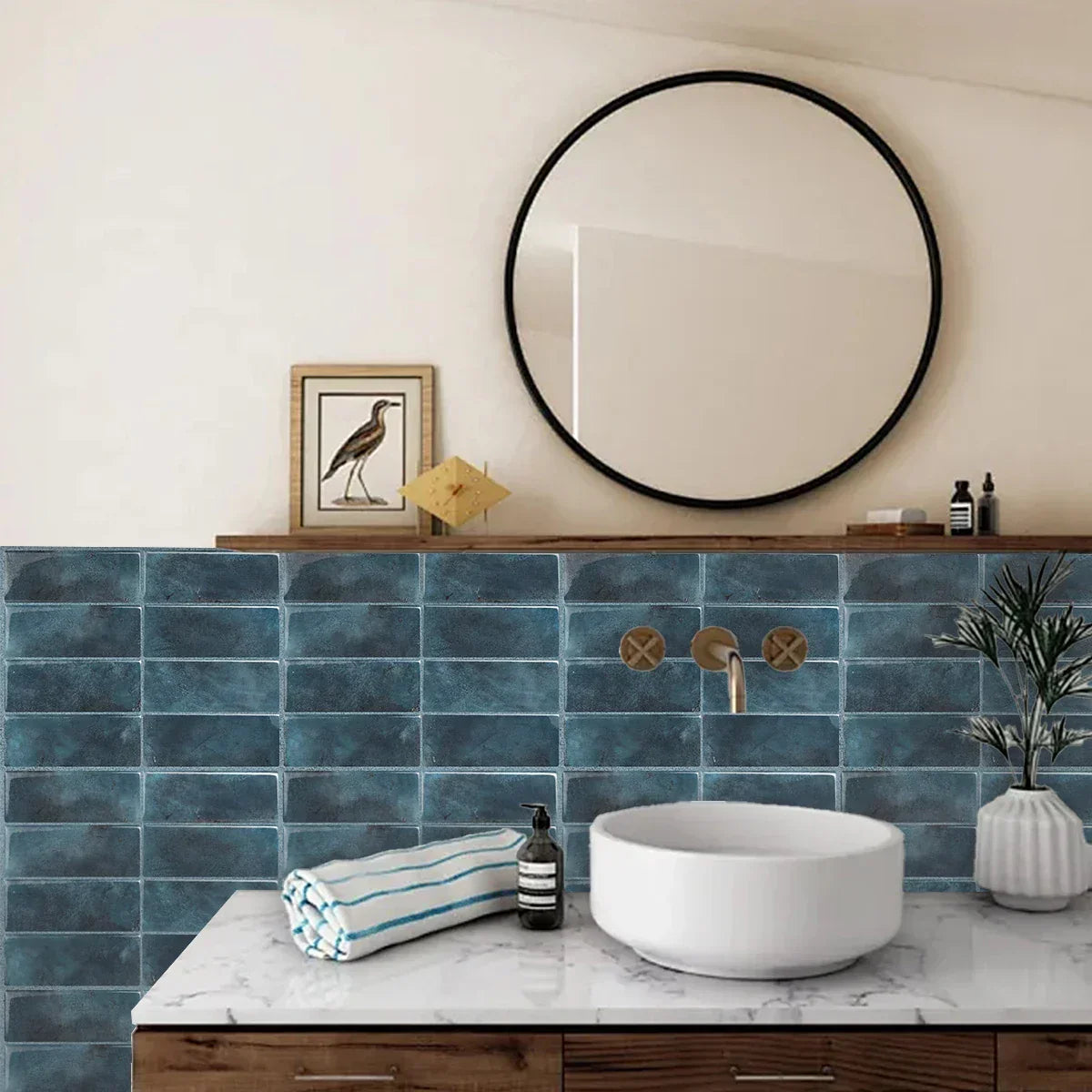 Wall Tiles Peel & Stick Waterproof Self-Adhesive