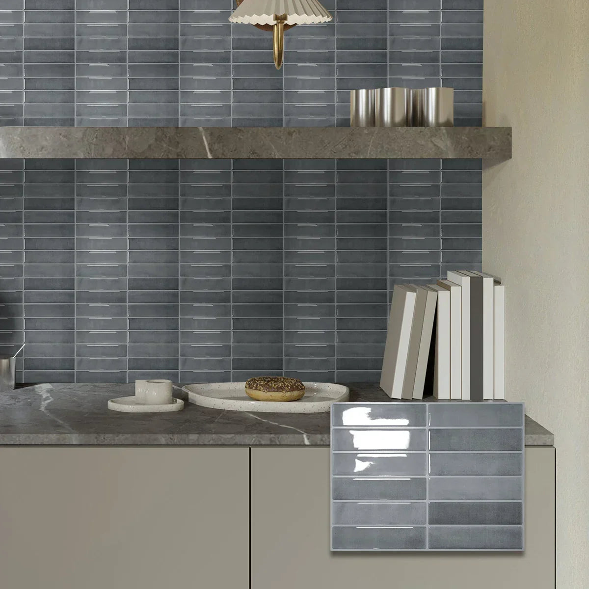 Wall Tiles Peel & Stick Waterproof Self-Adhesive