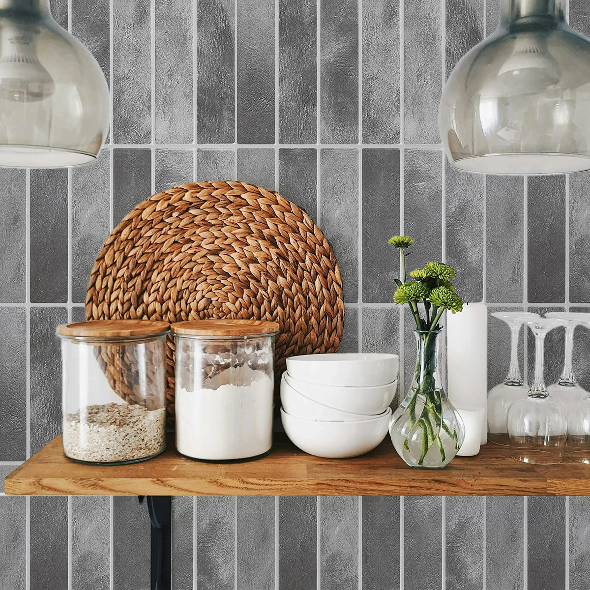 Wall Tiles Peel & Stick Waterproof Self-Adhesive
