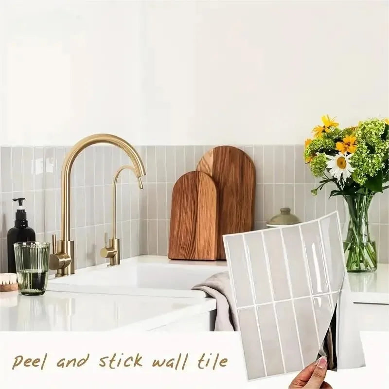 Wall Tiles Peel & Stick Waterproof Self-Adhesive