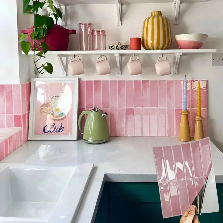 Wall Tiles Peel & Stick Waterproof Self-Adhesive