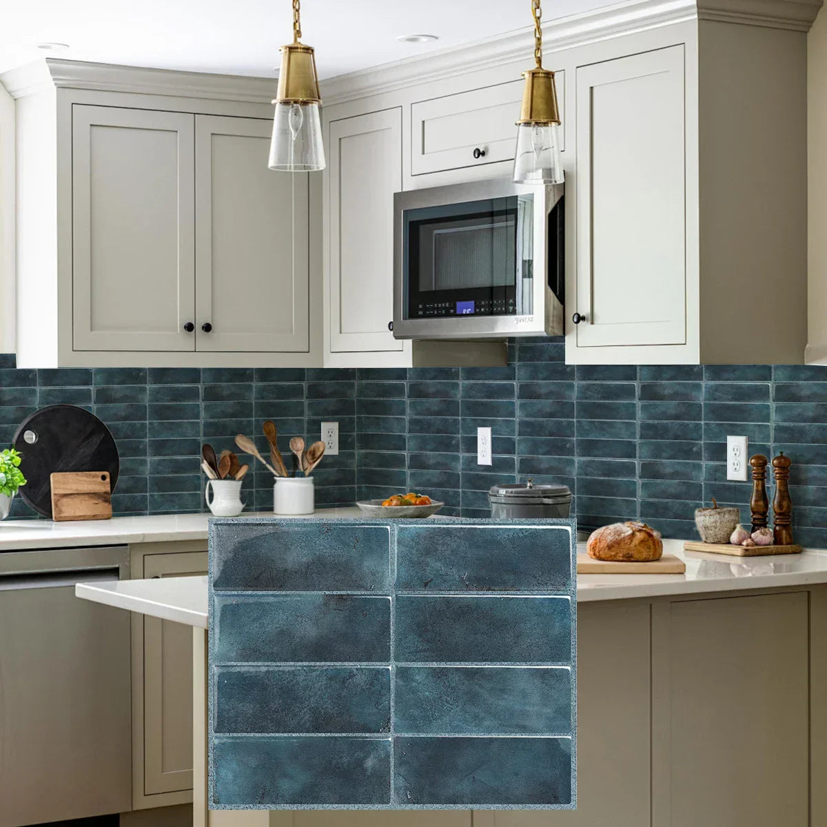 Wall Tiles Peel & Stick Waterproof Self-Adhesive