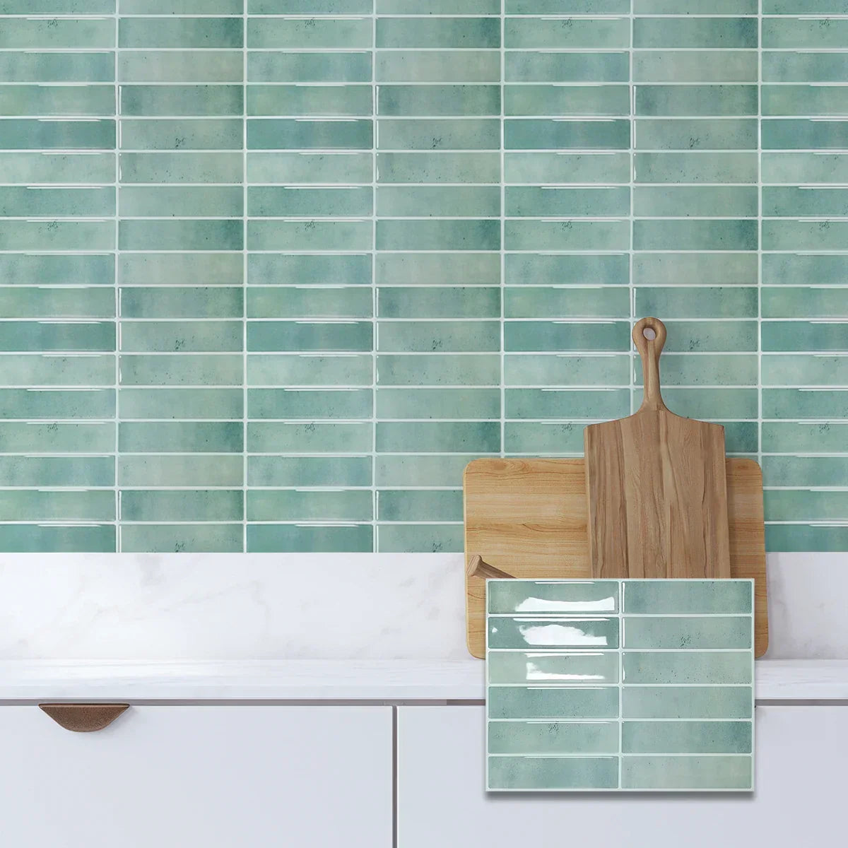 Wall Tiles Peel & Stick Waterproof Self-Adhesive