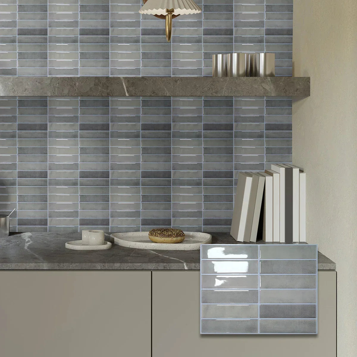Wall Tiles Peel & Stick Waterproof Self-Adhesive