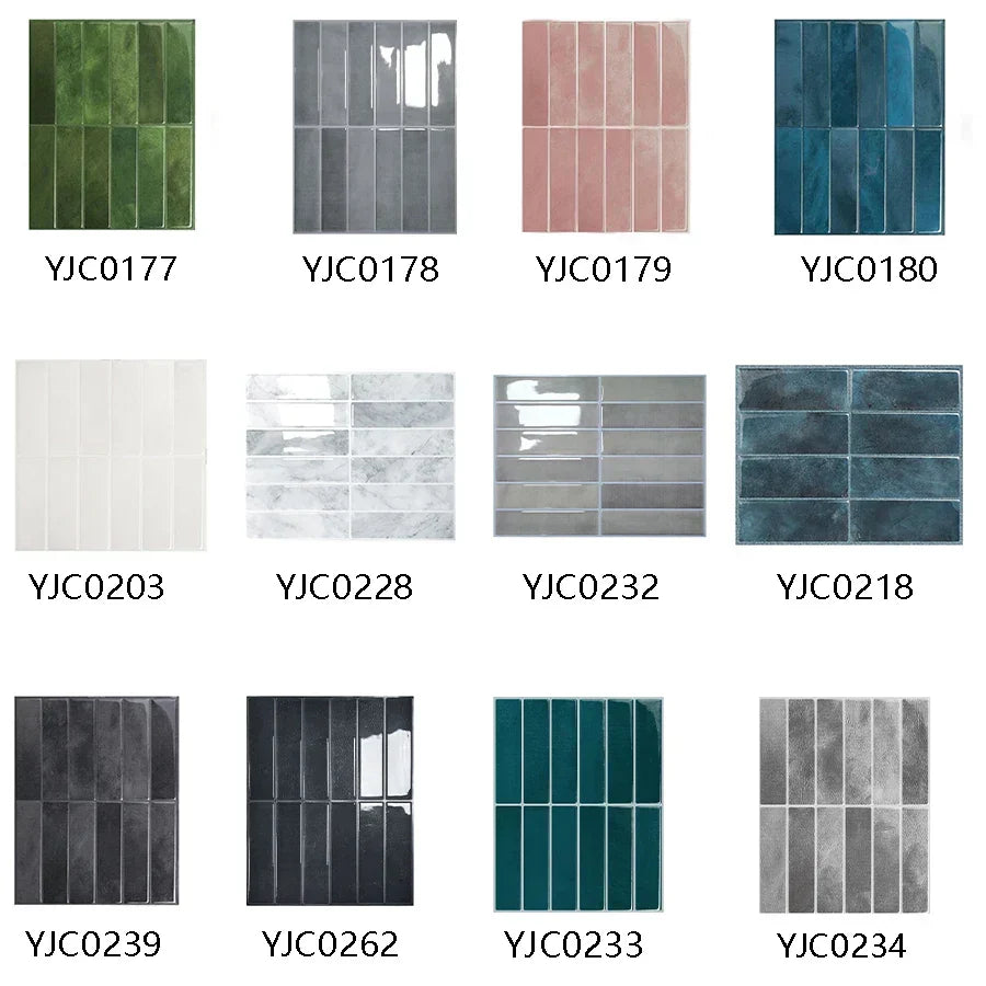 Wall Tiles Peel & Stick Waterproof Self-Adhesive
